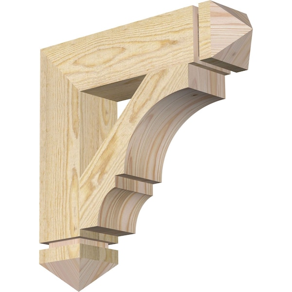 Ekena Millwork Balboa Arts & Crafts Rough Sawn Bracket, Douglas Fir, 4"W x 18"D x 18"H BKT04X18X18BOA03RDF - main